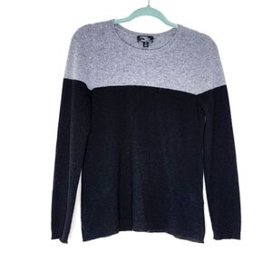 Morgan Taylor Color Block Cashmere Sweater M